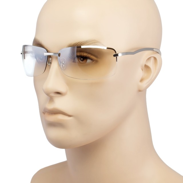 New Men Rectangular Rimless Designer Sunglasses Shades Eyewear Black