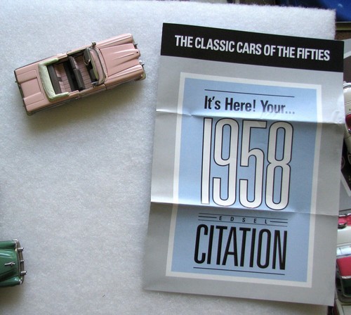 1958 Edsel Citation Franklin Mint Diecast 1:43 Brochure - Picture 1 of 5