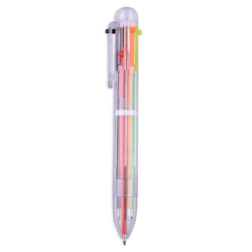 6X Mehrfarbig 6-Farbe Kugelschreiber Büro Schreibzeug Ballpoint Pen ye - Bild 1 von 2