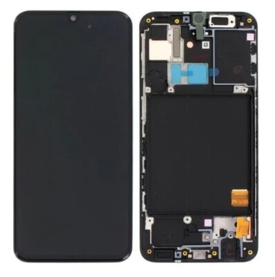Original Samsung Galaxy A31 A315 LCD Display Rahmen Glas Bildschirm Schwarz
