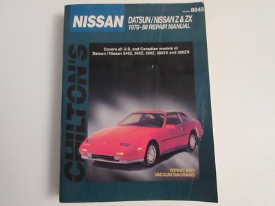 ははは Chiltons Datsun Nissan Z to ZX Repair Manual 1970-1988 (8846) Good