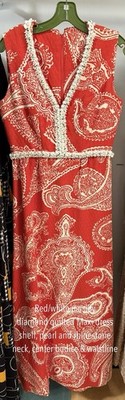 Vintage Lou Rose of Santa Barbara  sleeveless Maxi Formal RARE!
