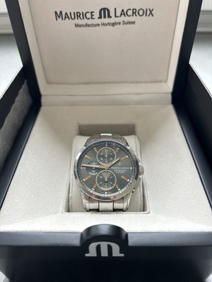 Maurice Lacroix Pontos Automatisch Stahl Datum Herren Uhr PT6388-SS002-331-1