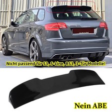 Dachspoiler Glanzschwarz Für AUDI A3 Sportback II 8P (5-Türen) 04-13 Heckspoiler