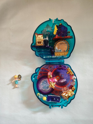Polly Pocket Bluebird 1996 Dose Vintage Badezimmer 1 Figuren Figur