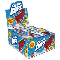 (28,13€/1Kg) Chupa Chups Crazy Dips Cola Lutscher 24 Packungen Je 14G