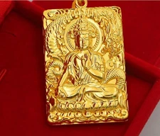 Men's Thai Boutique Buddha 24k Thai Baht Yellow Gold  Pendant