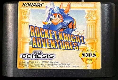 Rocket Knight Adventures - Sega Genesis - 1993 - Authentic - Tested