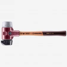 Halder Simplex Mallet with Grey Rubber/STAND-UP Black Rubber Inserts and Cast Ir