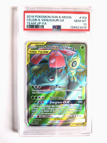 Celebi & Venusaur Team Up Full Art 159/181 - PSA 10 Gem Mint