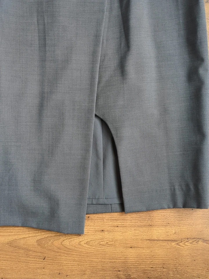 Falda Antonio Melani para mujer talla O/XS lápiz imitación envoltura mezcla lana Foto 3 de 4