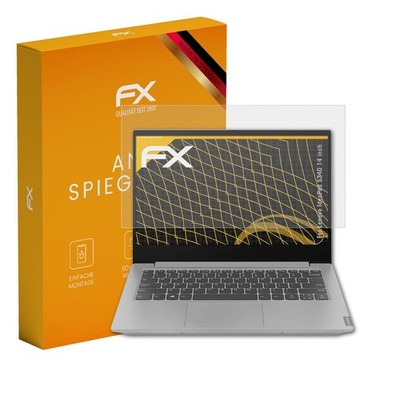 atFoliX 2x Schutzfolie für Lenovo Idea Pad S340 14 inch matt&stoßfest