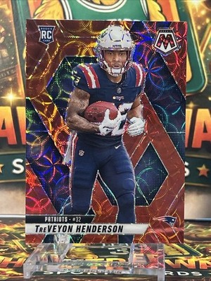 2025 Panini Mosaic TreVeyon Henderson Red Scope Prizm  Patriots Super Bowl SP