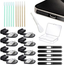 8 Packs New Dust Plug for iPhone 17 16 15 Series, USB C Cover Cap, C...