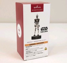 Hallmark Keepsake Magic Sound Star Wars The Mandalorian Grogu Operating IG-12