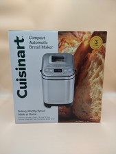 Cuisinart Compact Automatic Bread Maker STAINLESS STEEL - NEW & SEALED CRISP!