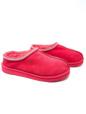 UGG Tasman Hibiscus Pink Suede Sheepskin Slippers 5950 Men s 12 Women s 13-14