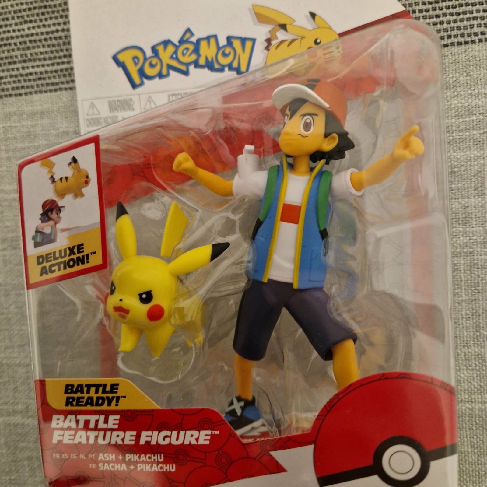 Jazwares Pokémon Ash 7.9 in Action Figure - 37703
