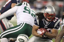 Running Back BenJarvus Green-Ellis New England Patriots has a long- Old Photo