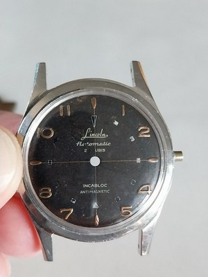 Vintage Lincoln Uhr mit Automatikwerk Lorsa 237B Automatik 