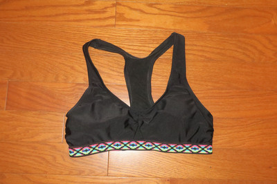 XL B C D   BRA XHILARATION   SPORT TOP LINED FULL COVERAGE PULL-ON RACERBACK