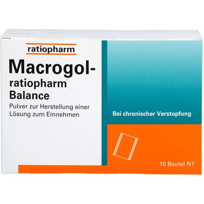 Macrogol-ratiopharm Balance Plv.z.h.e.l.z.einn. 10St - PZN 6553094