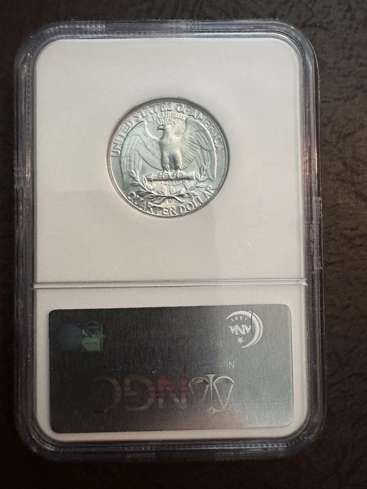 1944 D Washington Quarter - 25c NGC MS66 CAC - Image 2 of 4