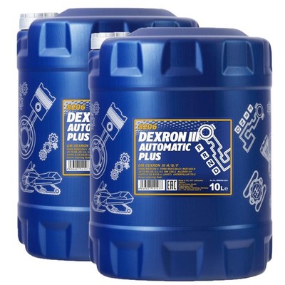 20 LITER MANNOL DEXRON 3 III AUTOMATIK PLUS GETRIEBEÖL ATF SERVOÖL