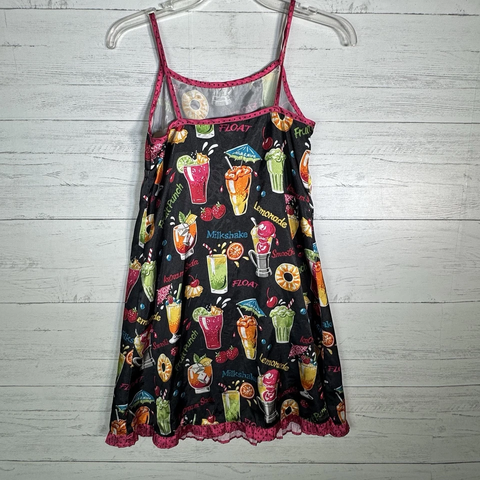 Camisón satinado bebidas frutales Nick & Nora para niñas L 10-12 Foto 4 de 4