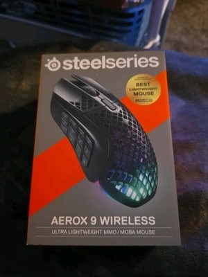 SteelSeries Aerox 9 Wireless Ultra Lightweight MMO/MOBA Gaming Mouse 