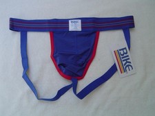 NEW MENS BIKE BLUE MESH JOCKSTRAP SIZE LARGE