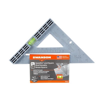 Swanson T0111 Speedlite Gray Composite Lightweight Level Square 8 in.
