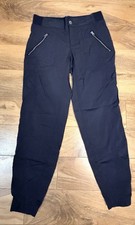 Athleta Trekkie Full Length Black Stretch Jogger Pants Size 4