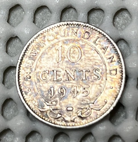 1945 Newfoundland 10 Cents — photo from the most recent tracked eBay sale