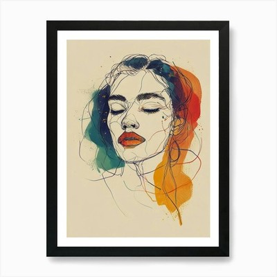 Leonardo Lightning Xl A Surreal Por Framed Wall Art Poster Canvas Print Picture