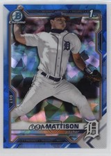 2021 Bowman Chrome Draft Sapphire Edition Tyler Mattison #BDC-58 7iu