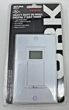 Tork Wall Timer Switch, 120 Volt 15A SS720A NSI Tork - White