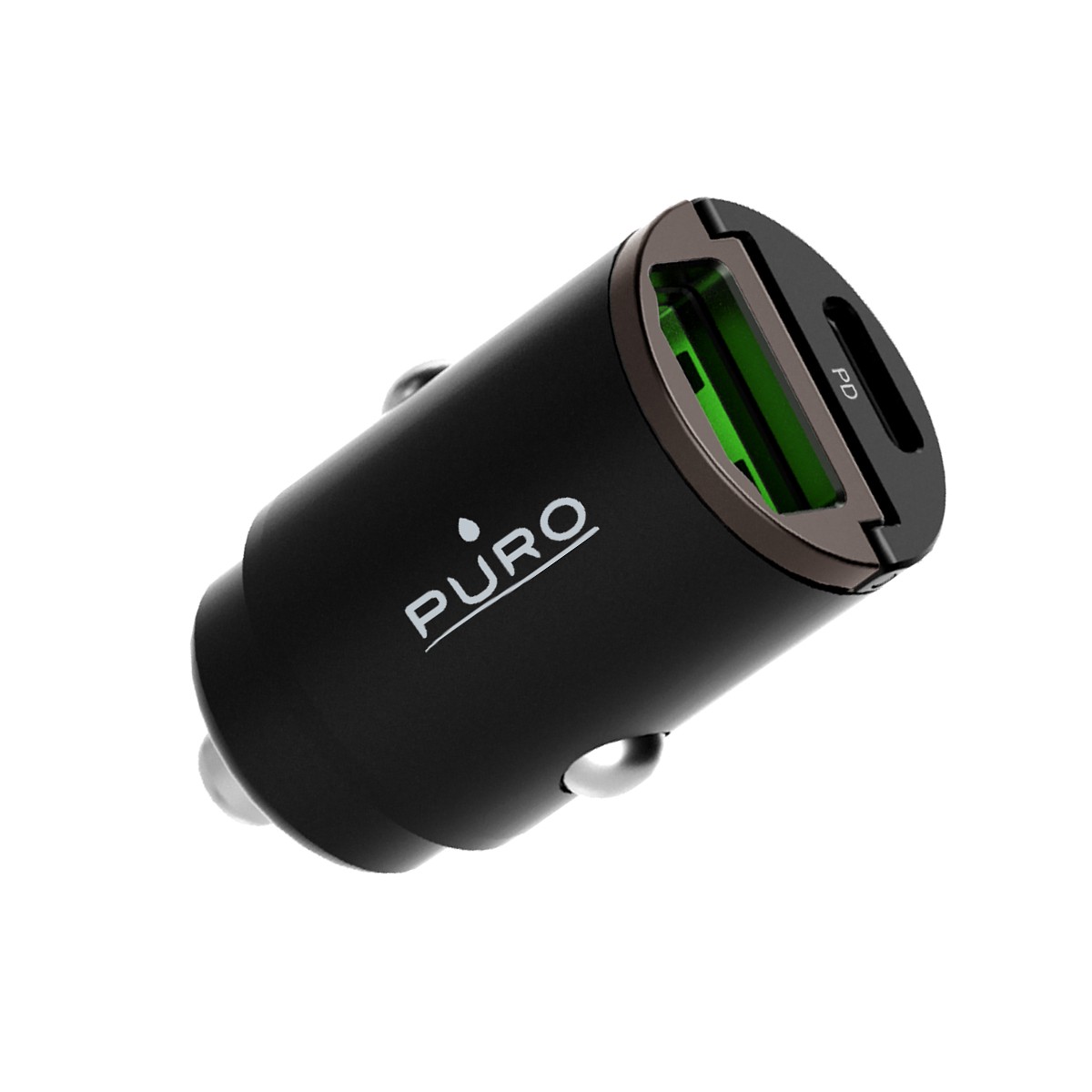 Chargeur voiture double USB PURO 30W pour résoudre les pannes de batterie