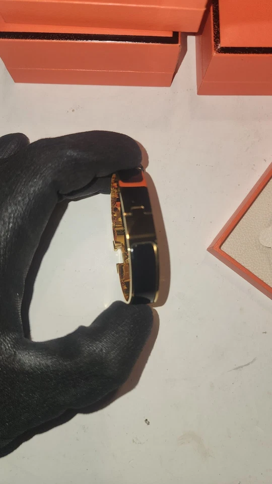 Pulsera Hermes Grande H sin etiquetas G2U Foto 3 de 4