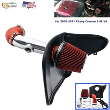 Heat Shield Cold Air Intake Induction Kit +Filter for Chevy 10-11 Camaro 3.6L V6
