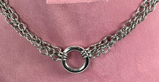 Necklace Slvr Color Edforce Stainless Steel T...