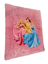 Vintage Disney PRINCESS Gems Twin Cotton Blend Comforter Blanket Princesses Rare