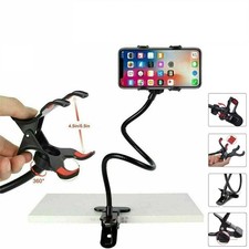 Universal Flexible Gooseneck Phone Stand Holder Clip for Bed Desk Table Lazy
