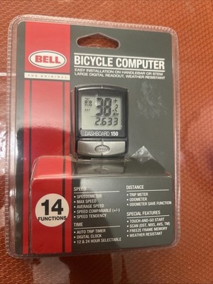Bell Dashboard 150 Bicycle Computer Speedometer Trip Timer 14 Functions *NEW*