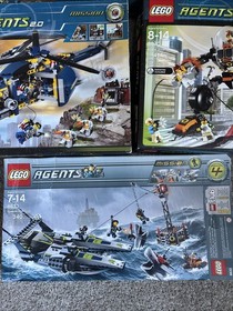 Lego Agents BOX ONLY Lot - 8637, 8636, 8630, 8632, 8971, 8633, 8970, 8967 *READ*