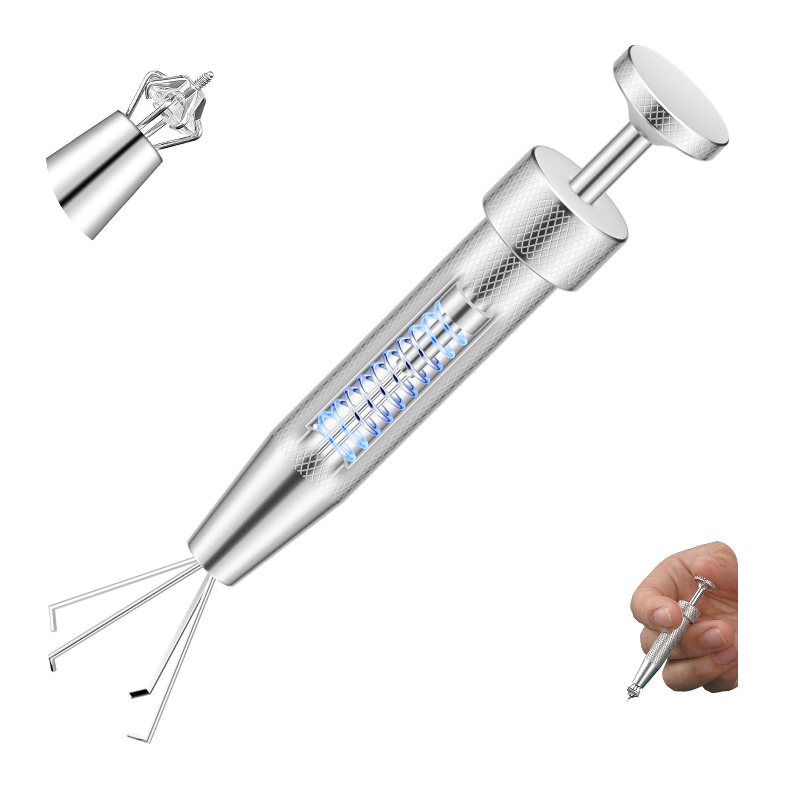 Upgraded Anti-slip Piercing Ball Grabber Tool for Changing Jewelry-14G 16G