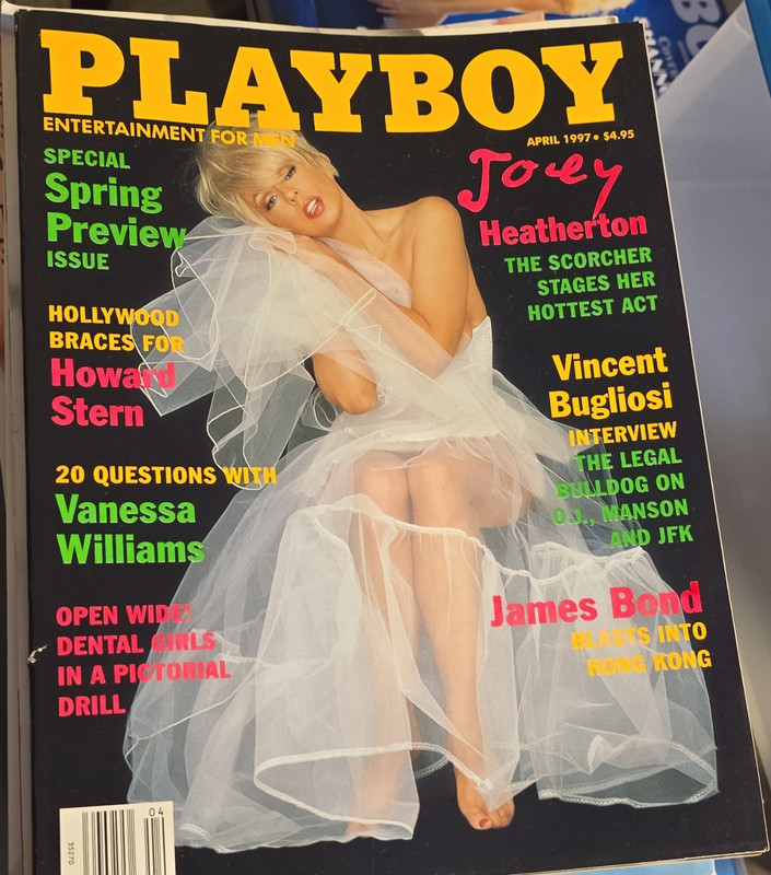 Playboy April 1997 Joey Heatherton Cover Special Spring Preview Illustrated