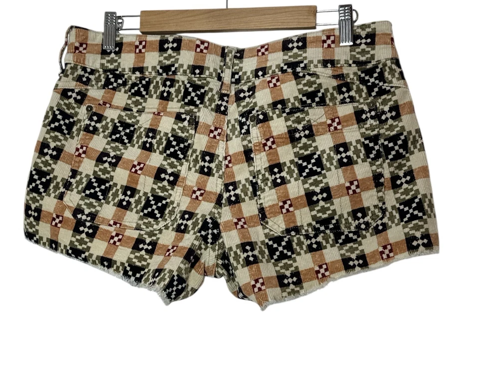 Pantalones Cortos Anthropologie Pilcro The Wanderer Para Mujer Talla 30 Boho Pana Bohemio Foto 3 de 4