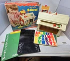 Fisher Price Toys Little People Play Family School With Box 1971 #923 Vintage