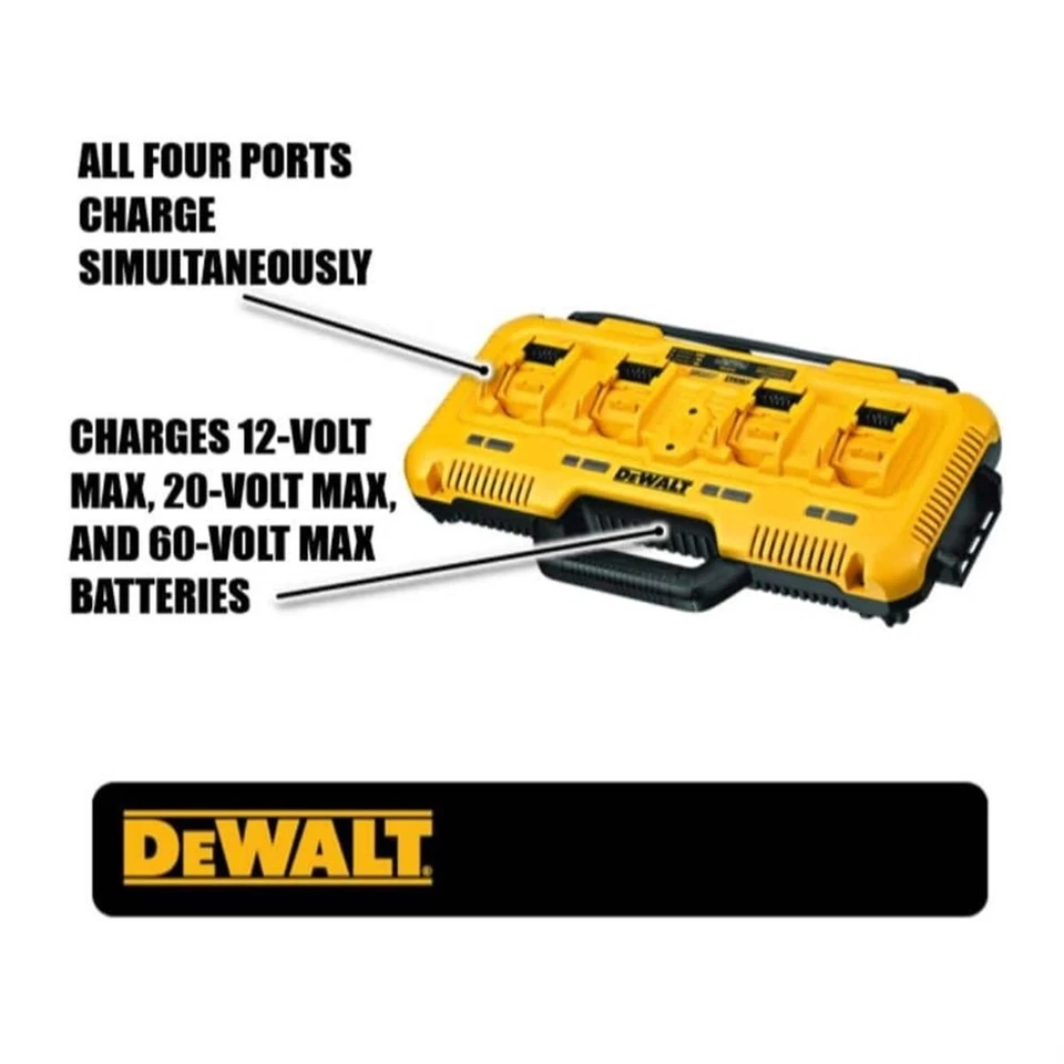 Dewalt DCB104 12V/20V/60V MAX 4-Port Lithium-Ion Battery Charger(Genuine Dewalt) - Image 2 of 2